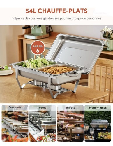 Buffet inoxidable lot 6 - lot, de