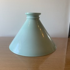 Opaline conical lampshade pale green diameter 45 cm rare