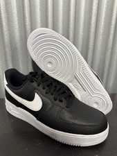 Nike Air Force 1 Low 07 Black White Leather Size 9 Men's Brand New CT2302-002