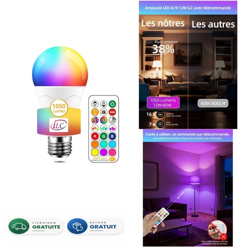 Ampoule led e27 rgbw - e27, dimmable