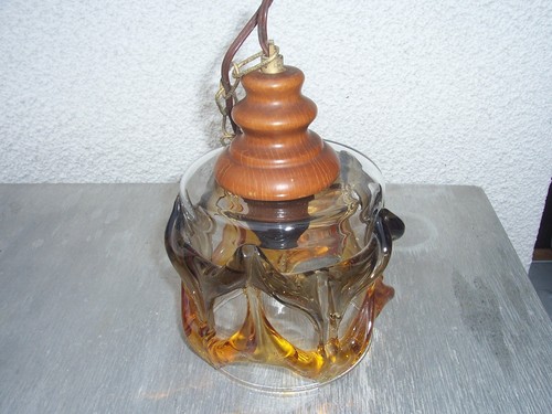 Lustre vintage verre - lustre, en