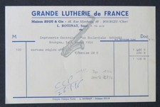 Facture BOURGES 1956 GRANDE