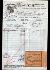 PARIS (III°) WATCHMAKING TOOLS & SUPPLIES "Ets Albert Jacquet" in 1933