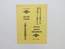 1970 Betor Front End Shock Catalog Bultaco Montesa Ossa Motocross Enduro 388