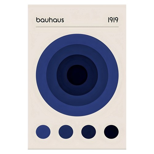 Affiche minimaliste bauhaus - affiche,