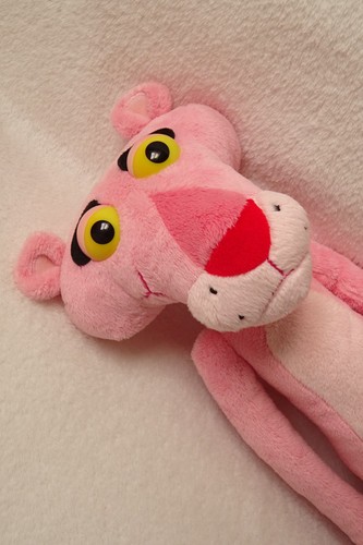 Peluche panthère rose 56cm - peluche,