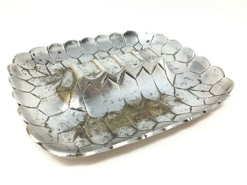 Art deco ashtray - art, silver