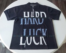 Rare Unkut Hard Luck Ü Polo Tshirt Sz Large Paris France Booba Vintage Black Izi