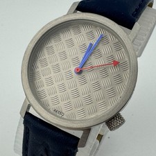 AMAG AKTEO Quartz Watch Aluminum J.C Mareschal Unisex Silver Analog New Battery