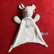 🇫🇷 Doudou Souris Grise Losange Rose Brodé TARTINE ET CHOCOLAT TTBE