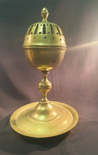 Rare ancien grand encensoir - et,