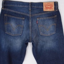 Hommes Levi's 514 SLIM STRAIGHT Ajusté Bleu Jeans W33 L32