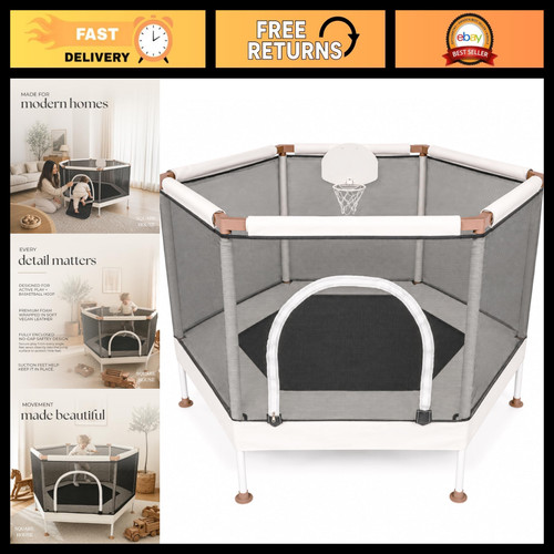 Aesthetic kids trampoline with - kids,