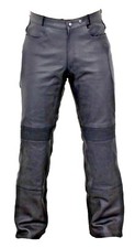 Pantalon Moto Hommes Cuir Biker Chopper Loisirs Lederjean Protecteurs Qualité