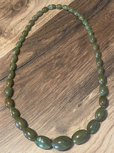 Collier vintage couleur jade - collier,