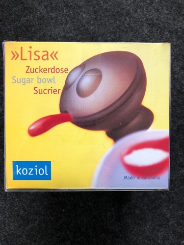 Sucrier koziol noir - koziol, rouge
