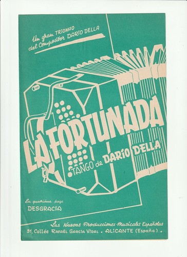 Partition lafortunada musique - partition,