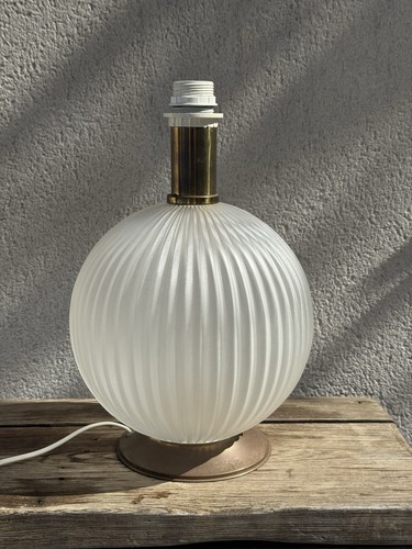 Lampe verre côtelé design - lampe,
