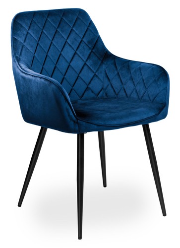 Fauteuil velours bleu - velours,