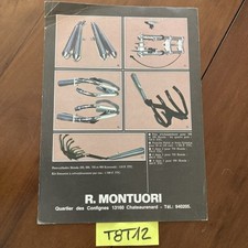 Montuori accessoire moto Païoli Griméca réservoir selle etc prospectus catalogue