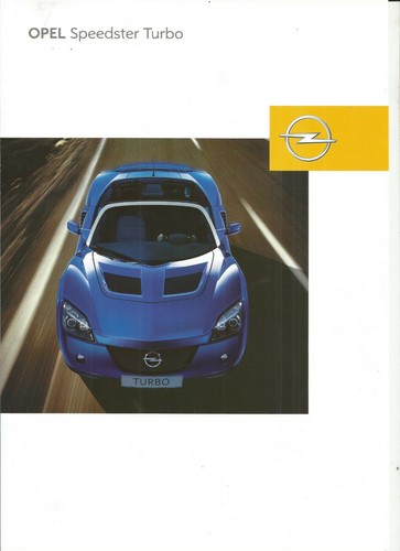 Opel speedster turbo 2003 - opel,