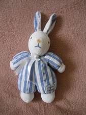 Doudou peluche lapin blanc