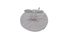 Doudou lapin plat rose - Perle