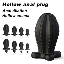 Hollow-Anal-Butt-Plug-With Stopper Anus Dilator Expander Tunnel Sex-Speculum-Toy