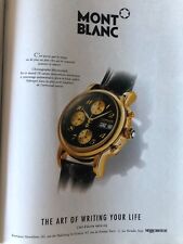 ◕ Vintage Advertising Luxury Mont Blanc Watch ◕ Nov. 1991 ◕