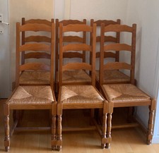 lot de 6 chaises en bois