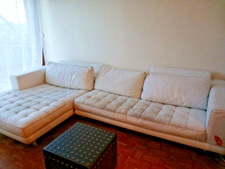 Ensemble Canapé Himolla cuir blanc urgent 