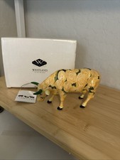 Cow Parade YELLOW ROSE OF TEXAS 2001 Boxed and Tagged