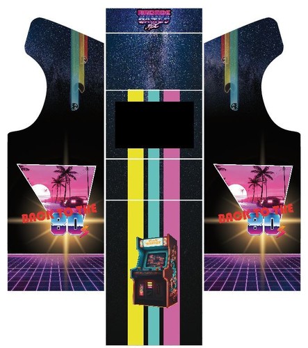 Stickers borne arcade mame ou - arcade,