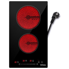 Plaque Electrique 30 cm 3 kW 2 Zones de cuisson 9 niveaux de puissance 220V-240V