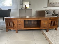 MEUBLE TV EN TECK MASSIF