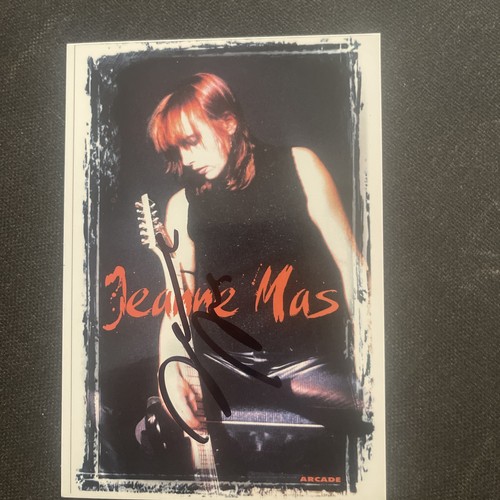 Carte postale chanteuse jeanne - postale,