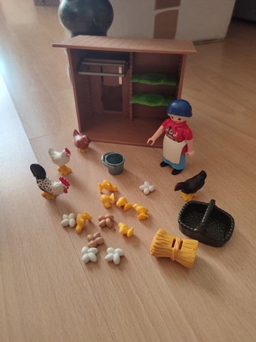 Playmobil poulailler poule coq