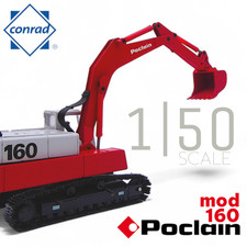 Conrad art. 2897 - Poclain 160 Excavator - 1:50 Scale - OUT OF STOCK