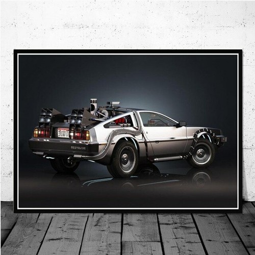 Toile tableaux delorean - toile,
