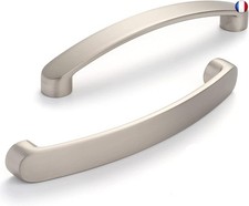 Lot de 6 Poignee de Meuble Poignées de porte de cuisine chromées- poignee m