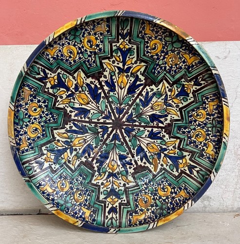 Maroc plat faïence - plat,