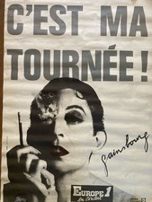 100 X 70 Affiche 1980 Serge Gainsbourg, William Klein Photographie Concert Art