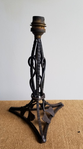 Pied lampe fer forgé - lampe,