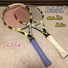 Lot de 2 raquettes de tennis rigides Babolat Aeropro Drive G3 G4