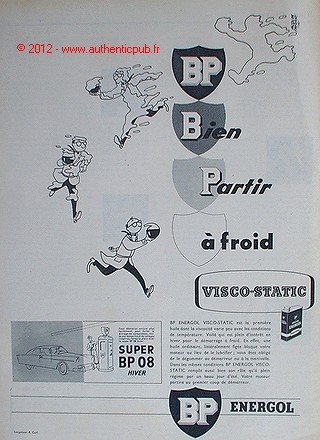 Publicite super petrole - bp,