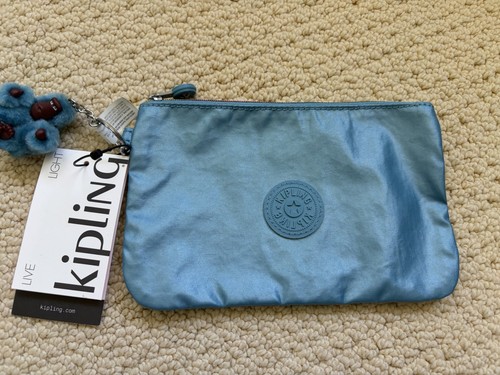 Kipling aqua tides metallic - aqua,