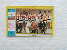 1972 Panini Munchen USA Olympic Munich Basketball Team Card