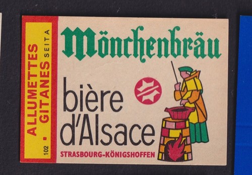 Old label matches - , france
