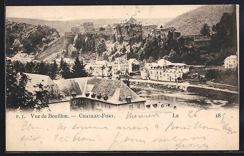 Cpa bouillon chateau fort - cpa, bouillon,