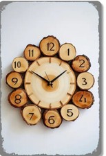 Horloge Murale en Tranche de